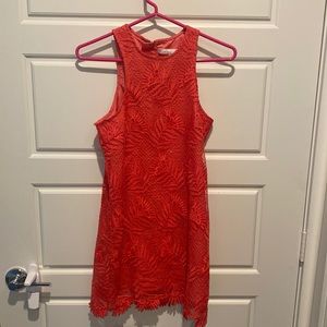 Coral Lace Dress